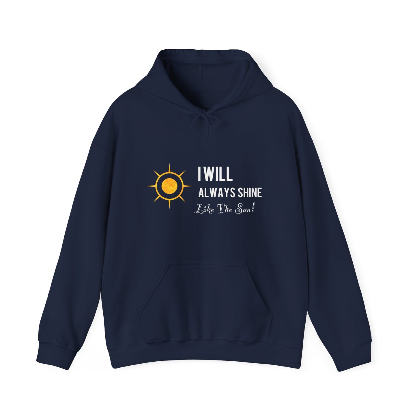 Carlluxe Luxury white and gold Hoodie - 'I Will Always Shine' - Unisex Heavy Blend™