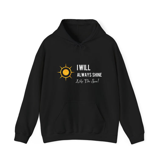 Carlluxe Luxury white and gold Hoodie - 'I Will Always Shine' - Unisex Heavy Blend™